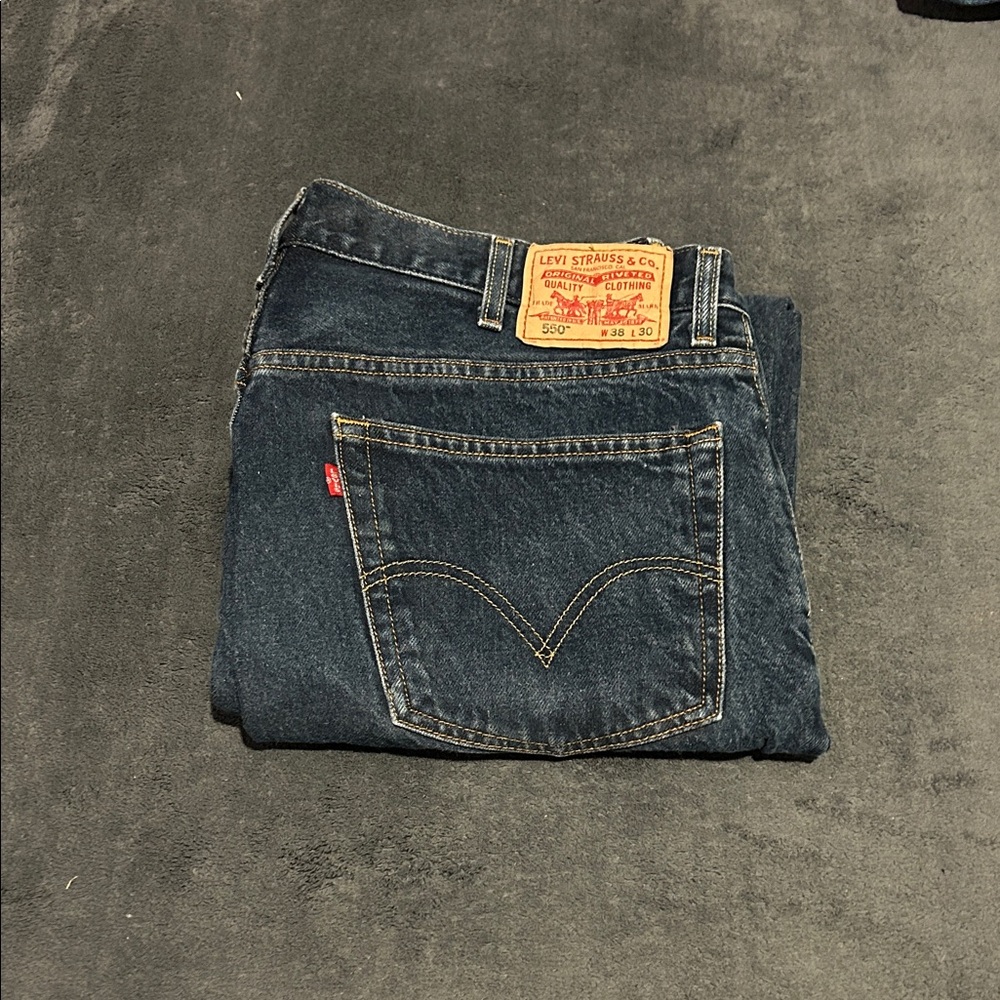 Levi's Men's Dark Blue Straight Jeans